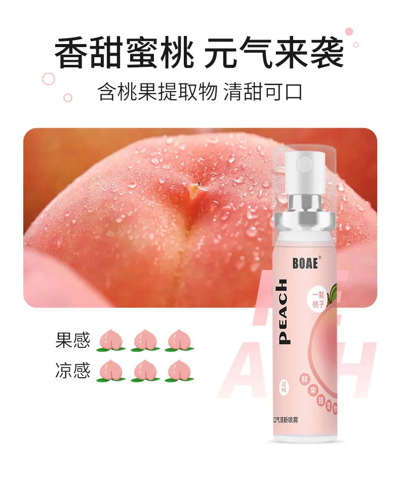 Oral Freshening Spray Natural Fruity Flavor Oral Care Spray Portable Long-lasting Remove Oral Odor for Smoker Освежитель Для Рта
