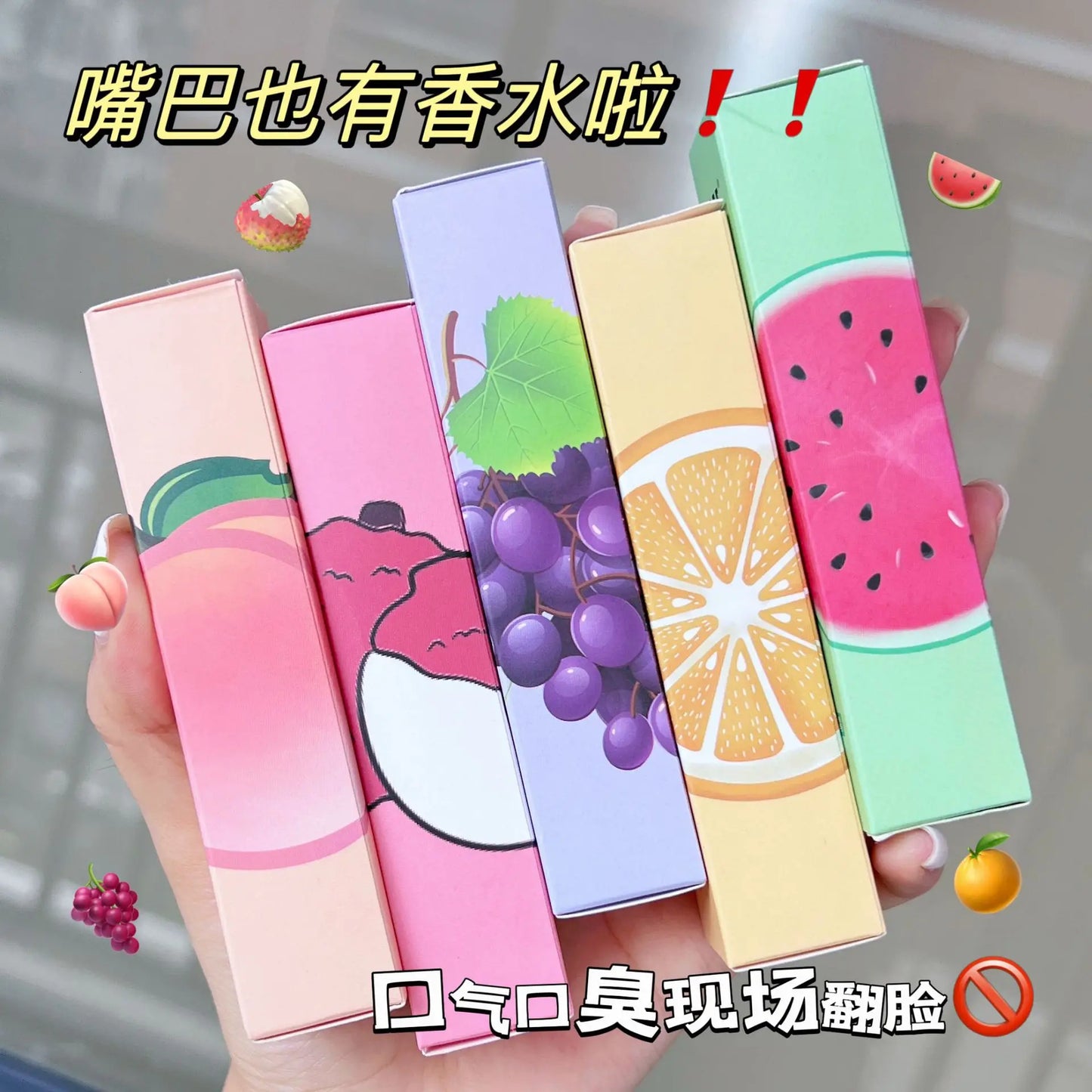 Oral Freshening Spray Natural Fruity Flavor Oral Care Spray Portable Long-lasting Remove Oral Odor for Smoker Освежитель Для Рта