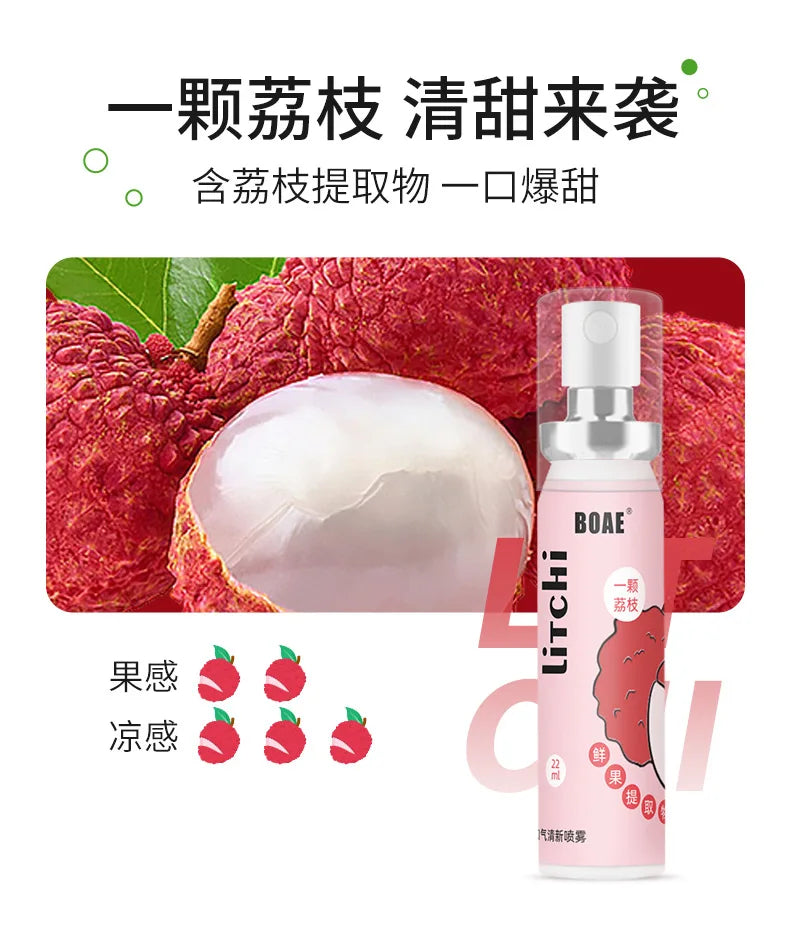 Oral Freshening Spray Natural Fruity Flavor Oral Care Spray Portable Long-lasting Remove Oral Odor for Smoker Освежитель Для Рта