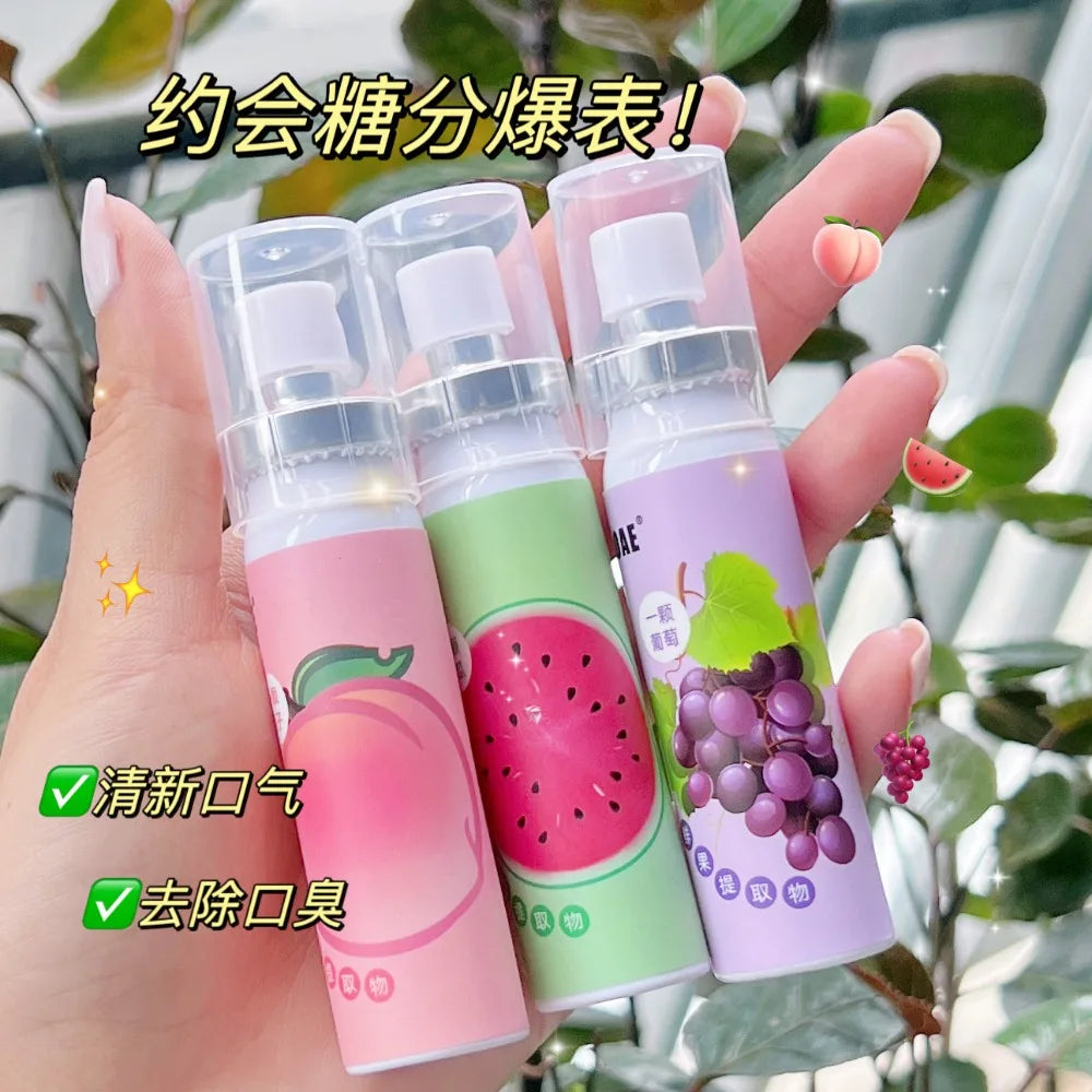 Oral Freshening Spray Natural Fruity Flavor Oral Care Spray Portable Long-lasting Remove Oral Odor for Smoker Освежитель Для Рта