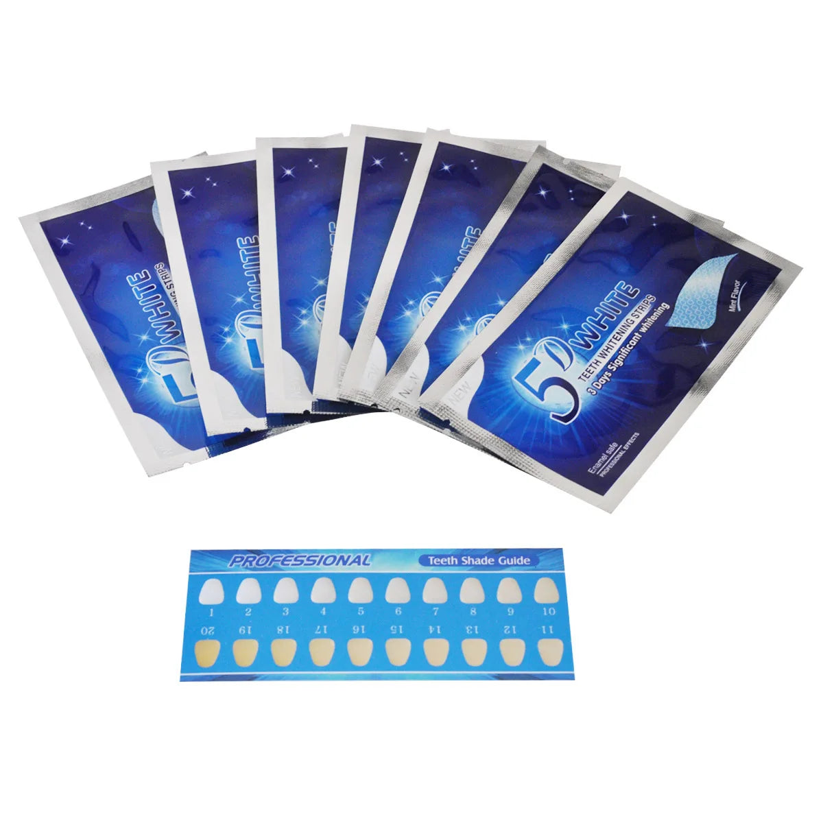 5D Whitening Teeth Stickers White Teeth Gel Teeth Whitening Strips Clean Teeth Yellow Smoke Stains Tea Stains Oral Hygiene Care