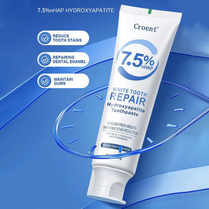 120g Whitening Toothpaste Hydroxyapatite Protect Gum Health Remove Plaque Stains Fresh Bad Breath Deep Clean Brightening Tooth