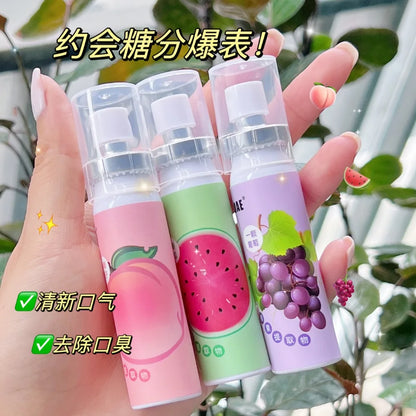 Oral Freshening Spray Natural Fruity Flavor Oral Care Spray Portable Long-lasting Remove Oral Odor for Smoker Освежитель Для Рта
